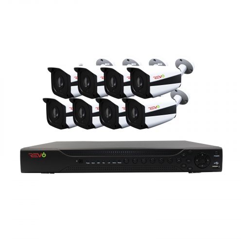 Aero HD 16 Ch. Video Security System with 8 Indoor/Outdoor 5 Megapixel Bullet Cameras