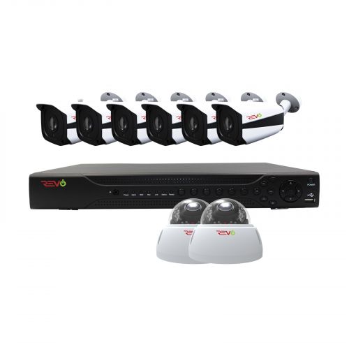 Aero HD 16 Ch. Video Security System with 8 Indoor/Outdoor 5 Megapixel Cameras
