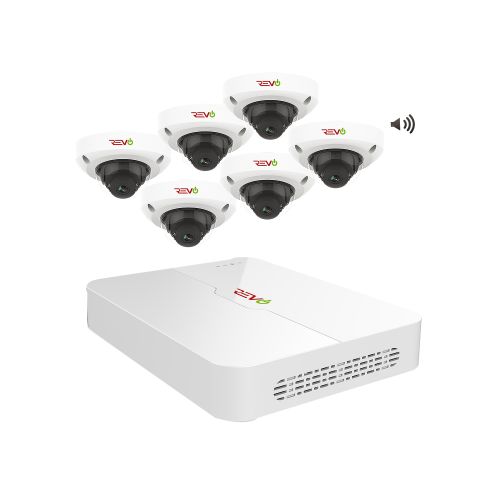 Ultra HD Audio Capable 8 Ch. 2TB NVR Home Security System with 6 Security Cameras